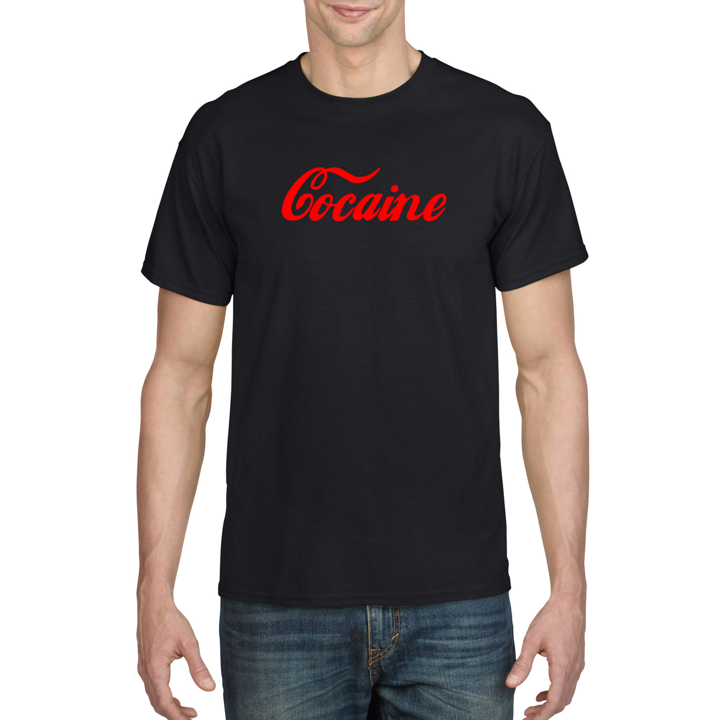 Cocaine Graphic Tee T-Shirt (Mens) – Ungandul | Custom Apparel